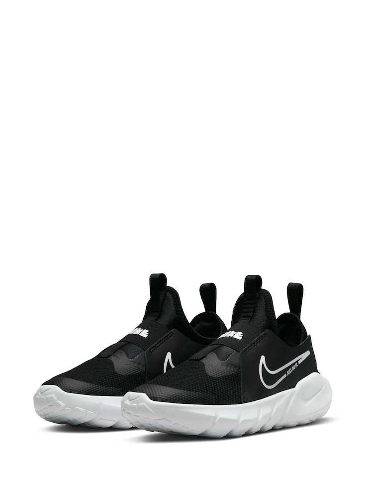 Czarny/biały - Nike Flex Runner 2 Junior Trainers - Image 8 of 13