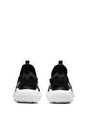 Nike Black/White Flex Runner 2 Junior Trainers - Image 9 of 13