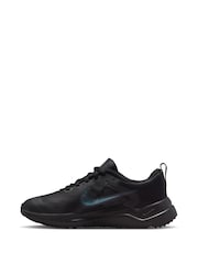 Nike Black/Grey Downshifter 12 Running Youth Trainers - Image 4 of 11