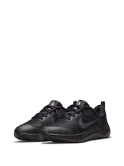 Nike Black/Grey Downshifter 12 Running Youth Trainers - Image 5 of 11