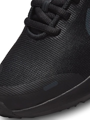 Nike Black/Grey Downshifter 12 Running Youth Trainers - Image 9 of 11