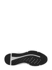 Nike Black/White Downshifter 12 Running Youth Trainers - Image 3 of 3