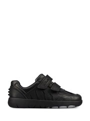 Clarks Black Multi Fit Dinosaur Sole Leather Toddler Shoes - Image 1 of 7