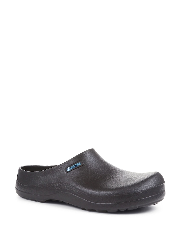 Pavers Black Welly Clogs - Image 2 of 5
