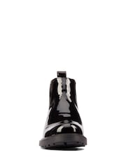 Clarks Black Patent Leather Orinoco 2 Lane Chelsea Boots - Image 5 of 7