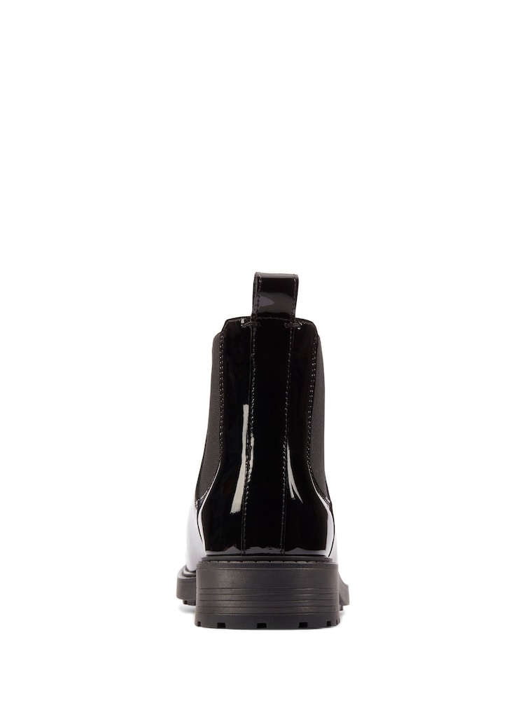 Clarks Black Patent Leather Orinoco 2 Lane Chelsea Boots - Image 6 of 7