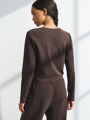 Abercrombie & Fitch Brown Mircro Terry Cardigan - Image 5 of 7