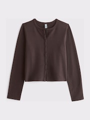 Abercrombie & Fitch Brown Mircro Terry Cardigan - Image 7 of 7