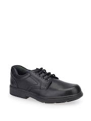Start Rite Isaac Black Vegan Lace Up School Shoes F Fit - Image 3 of 6
