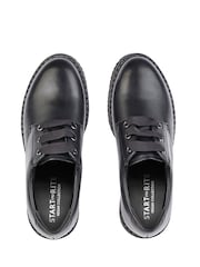 Start-Rite Impact Vegan Black Chunky Sole School Shoes F Fit - Image 4 of 6