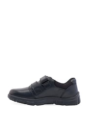 Start-Rite Origin Black Leather Double Strap School Shoes F & G Fit - Image 3 of 5