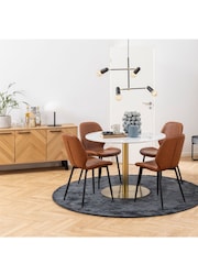 Actona WhiteGold Corby Round Dining Table - Image 1 of 5