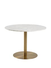 Actona WhiteGold Corby Round Dining Table - Image 2 of 5