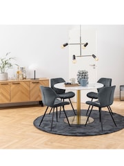 Actona WhiteGold Corby Round Dining Table - Image 3 of 5