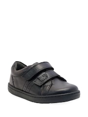 Start-Rite Explore Rip-Tape Black Leather Comfy School Shoes F Fit - Image 4 of 7
