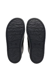 Start-Rite Explore Rip-Tape Black Leather Comfy School Shoes F Fit - Image 7 of 7
