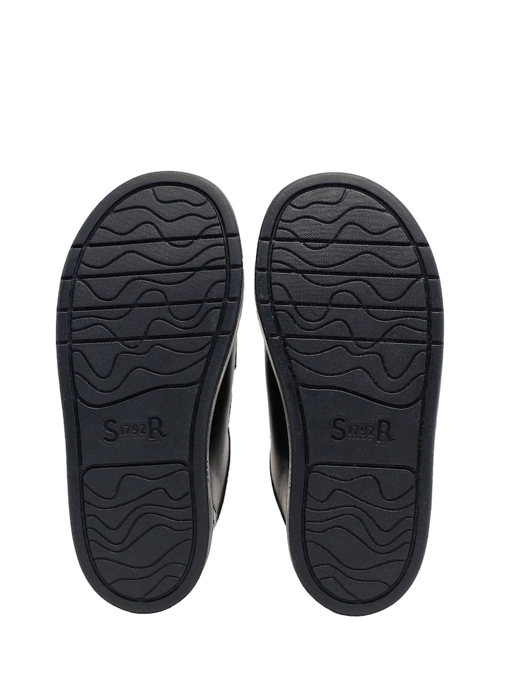 Start-Rite Explore Rip-Tape Black Leather Comfy School Shoes F Fit - Image 7 of 7