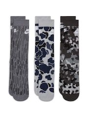 siva - Komplet 3 nogavic Nike - Slika 2 iz 4