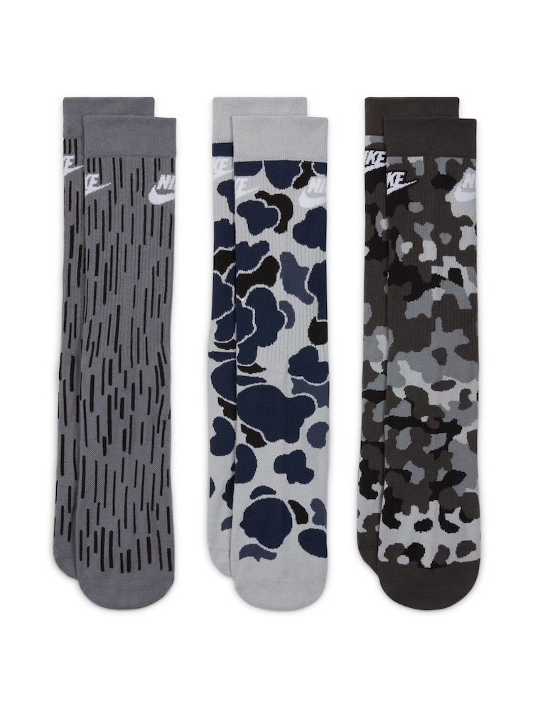 siva - Komplet 3 nogavic Nike - Slika 2 iz 4