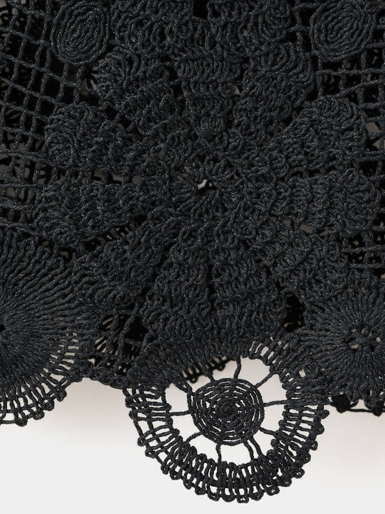 Mango Black Crochet Vest Top - Image 7 of 7
