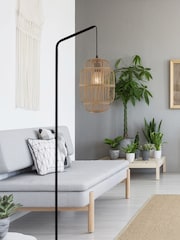 Searchlight Black Noah Floor Lamp - Image 1 of 4