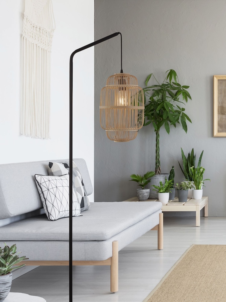 Searchlight Black Noah Floor Lamp - Image 1 of 4