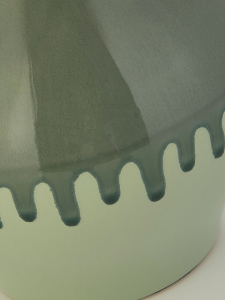 Searchlight Blue/White Marble Ceramic Table Lamp - Image 2 of 4