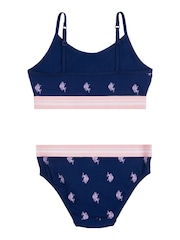 U.S. Polo Assn. Blue Bralette & Briefs Underwear Set - Image 2 of 3