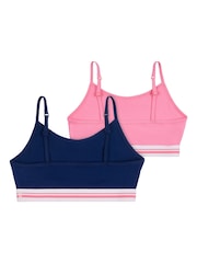 U.S. Polo Assn. Blue Bralettes 3 Pack - Image 2 of 3