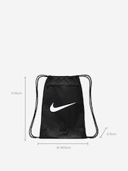 Nike Black/White Brasilia 9.5 Drawstring Bag - Image 5 of 8