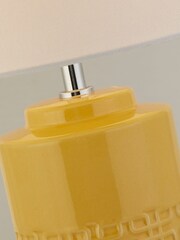 Searchlight Ochre Yellow Elodie Ceramic Table Lamp - Image 2 of 4