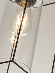 Searchlight Black Jasmine 3 Light Bar Ceiling Light Pendant - Image 3 of 3