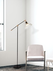 Searchlight Black/Brass Niamh Floor Lamp - Image 1 of 4