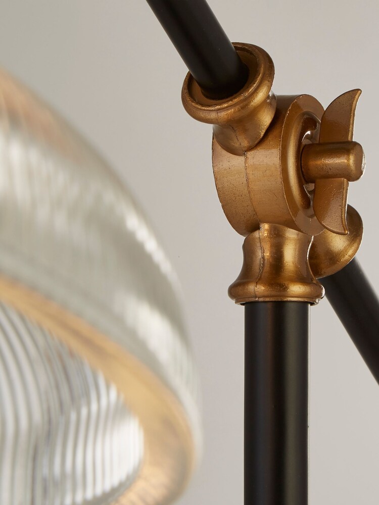 Searchlight Black/Brass Luke Table Lamp - Image 2 of 4