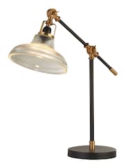 Searchlight Black/Brass Luke Table Lamp - Image 3 of 4