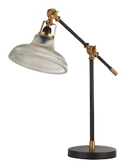 Searchlight Black/Brass Luke Table Lamp - Image 4 of 4