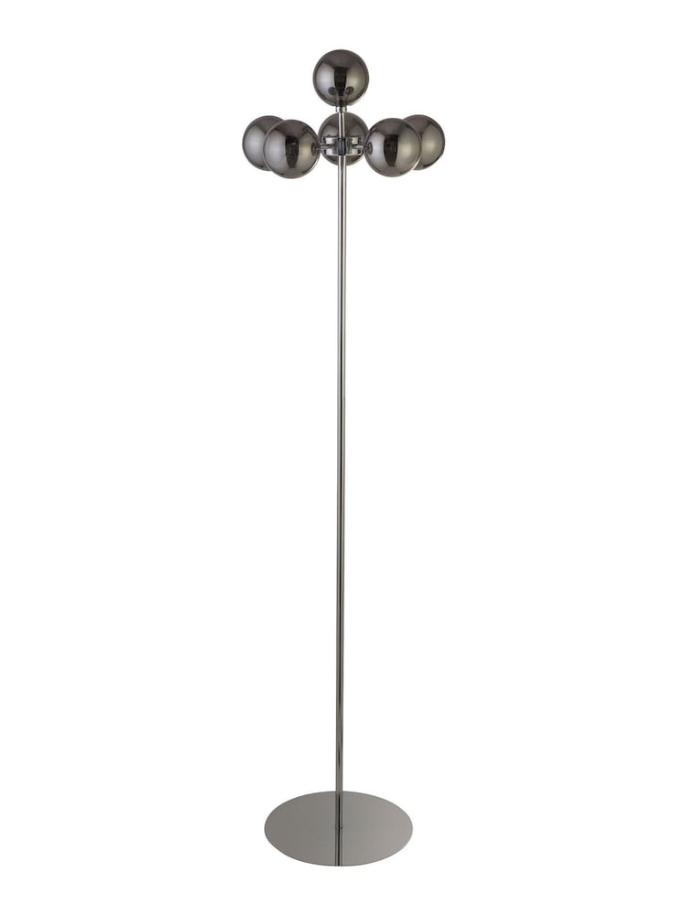 Searchlight Chrome Alexia 6 Light Floor Lamp - Image 4 of 4