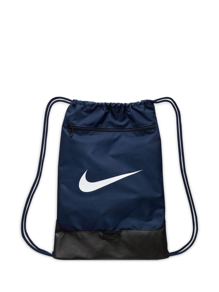 Nike Navy Brasilia Drawstring Bag - Image 4 of 8