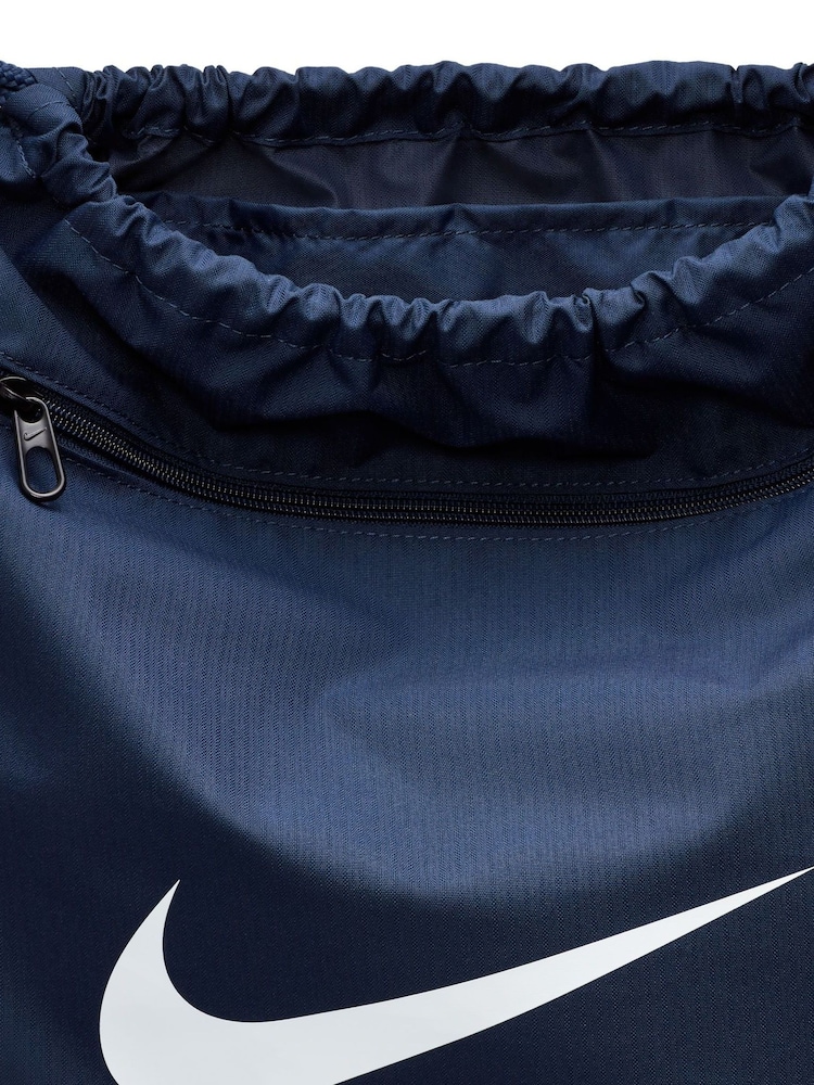 Nike Navy Brasilia Drawstring Bag - Image 6 of 8