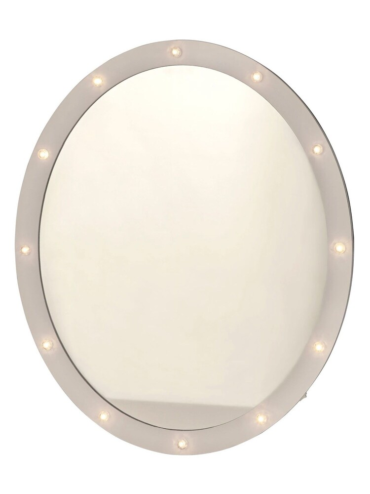 Searchlight White Marlow Wooden LED Wall Mirror - Image 2 of 3