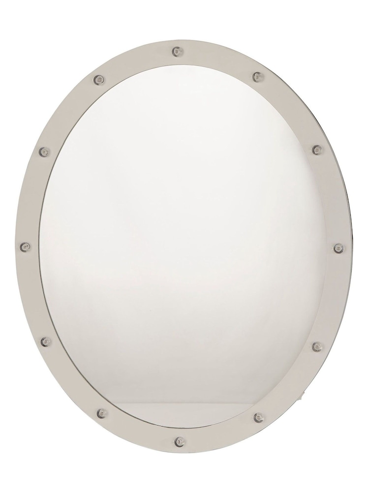 Searchlight White Marlow Wooden LED Wall Mirror - Image 3 of 3