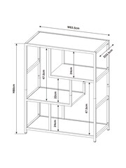 Dark Bronx Oak Effect Shelf - Image 6 of 6