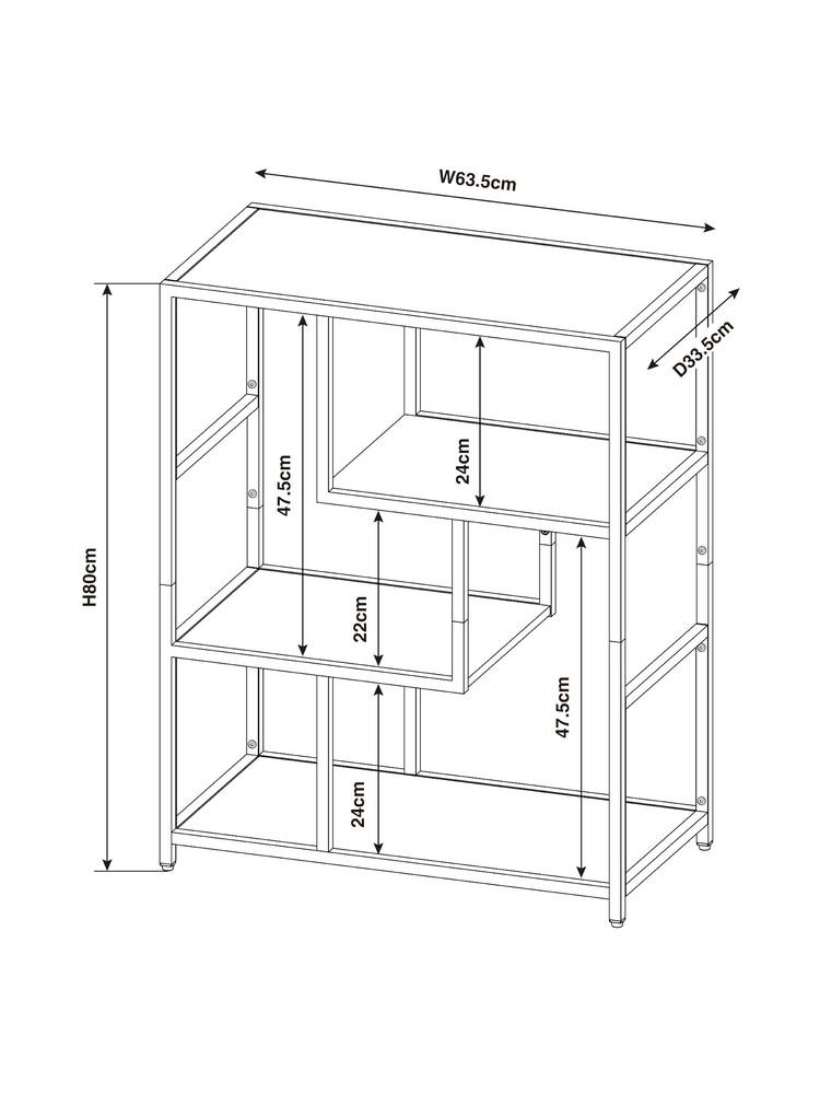Dark Bronx Oak Effect Shelf - Image 6 of 6