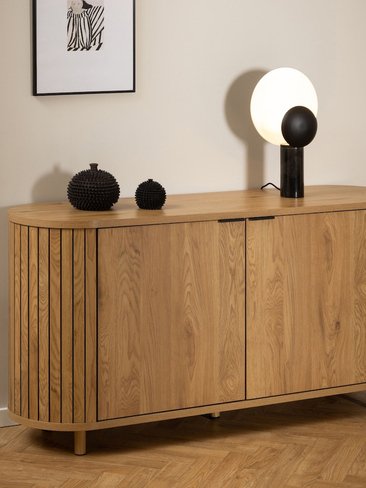 Actona Oak Colima 2 Door Sideboard - Image 1 of 10 Actona Oak Colima 2 Door Sideboard - Image 1 of 10