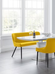 Julian Bowen Mustard Yellow Luxe High Back Bench - Image 2 of 5
