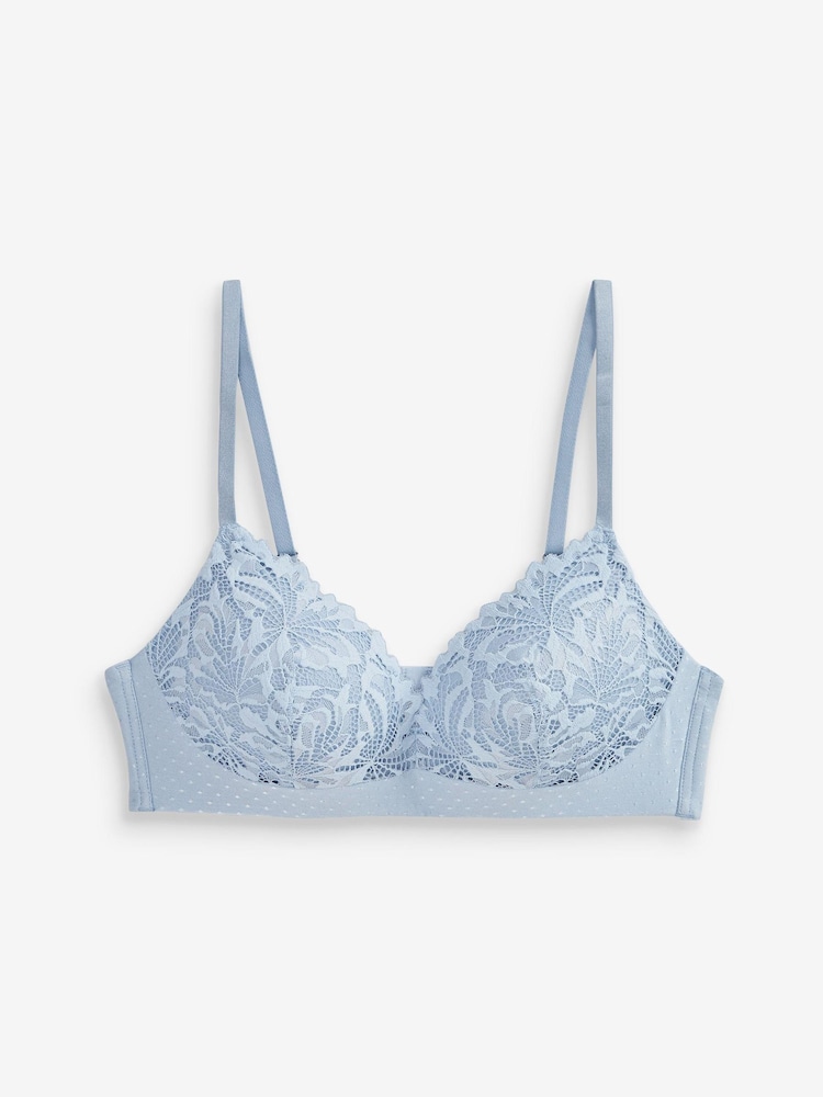 Blue Pad Non Wire Comfort Lace Bra - Image 2 of 2