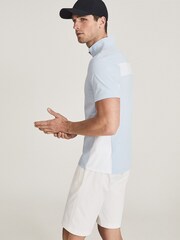Azul - Top Reiss Wingfoot com zíper e gola funil - Imagem 2 de 4