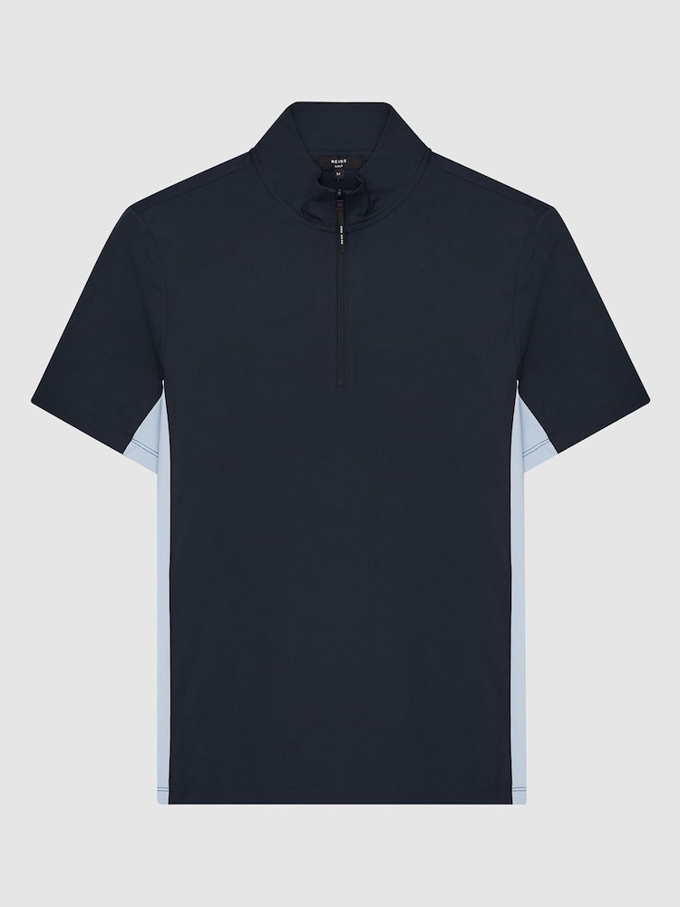 Azul Branco - Top Reiss Wingfoot com zíper e gola funil - Imagem 6 de 6