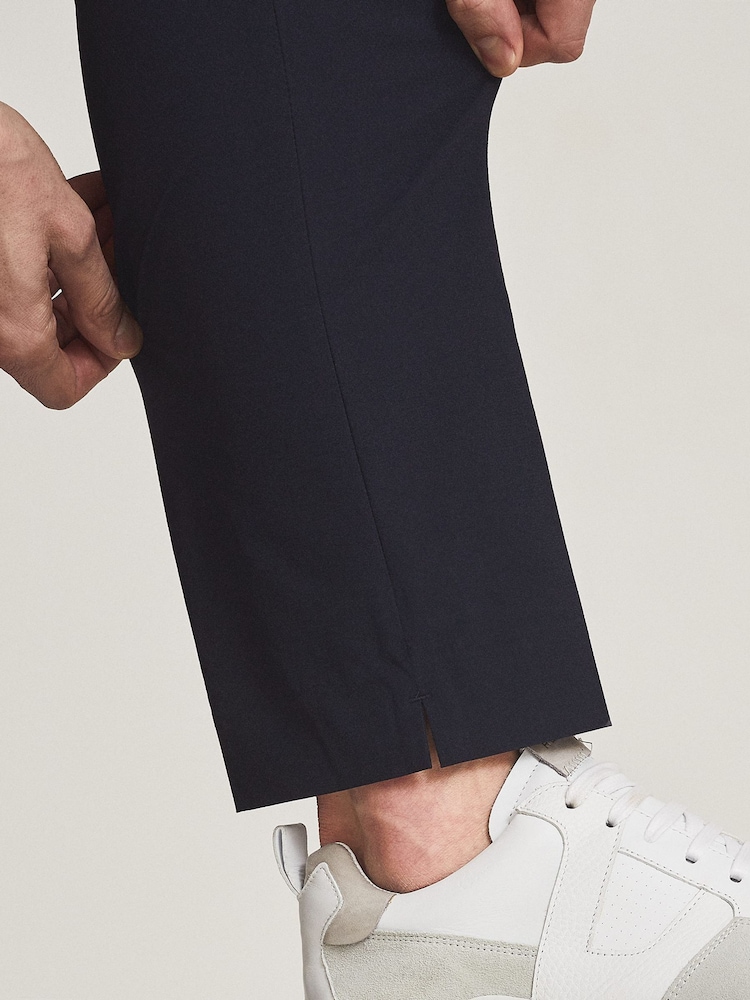Reiss Blue Reiss Ranger Performance Slim Fit Trousers - Image 4 of 4