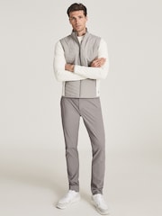 Reiss Grey Reiss Ranger Performance Slim Fit Trousers - Image 1 of 4
